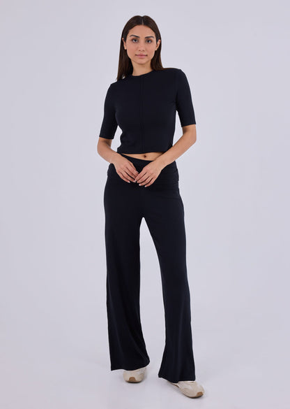 Women's Half Sleeve Tee Black