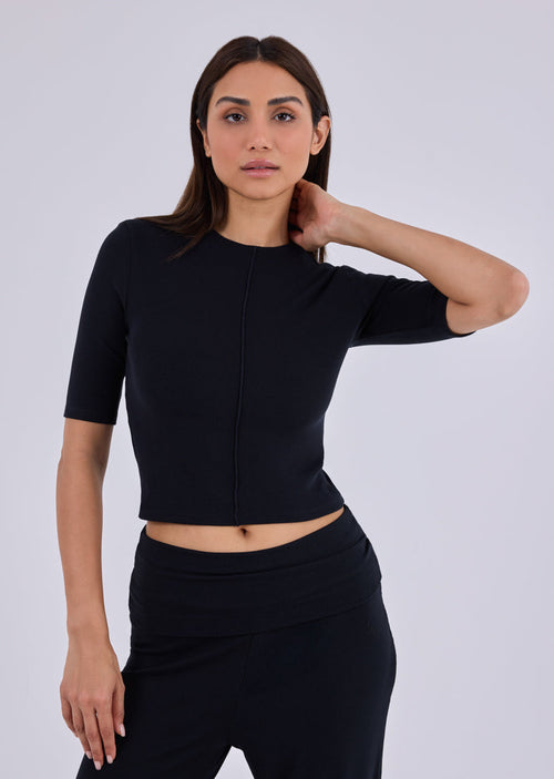 Women's Half Sleeve Tee Black