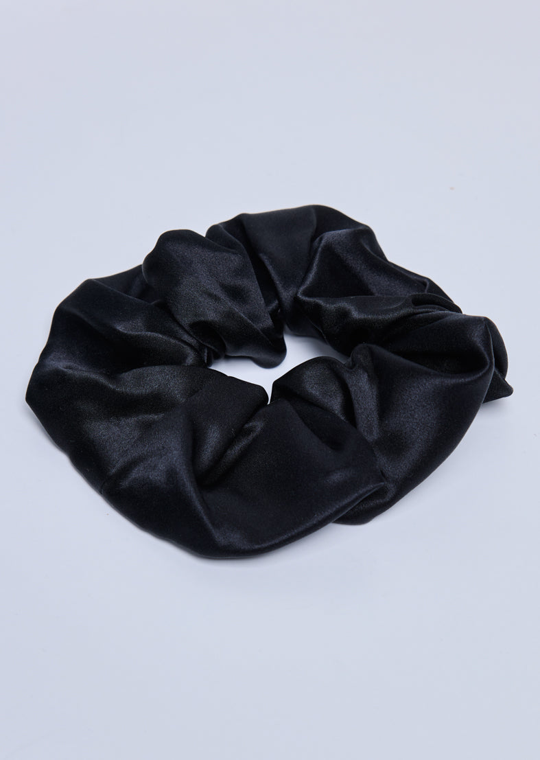 Women's Silk Scrunchie Black