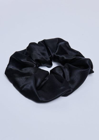 Women's Silk Scrunchie Black