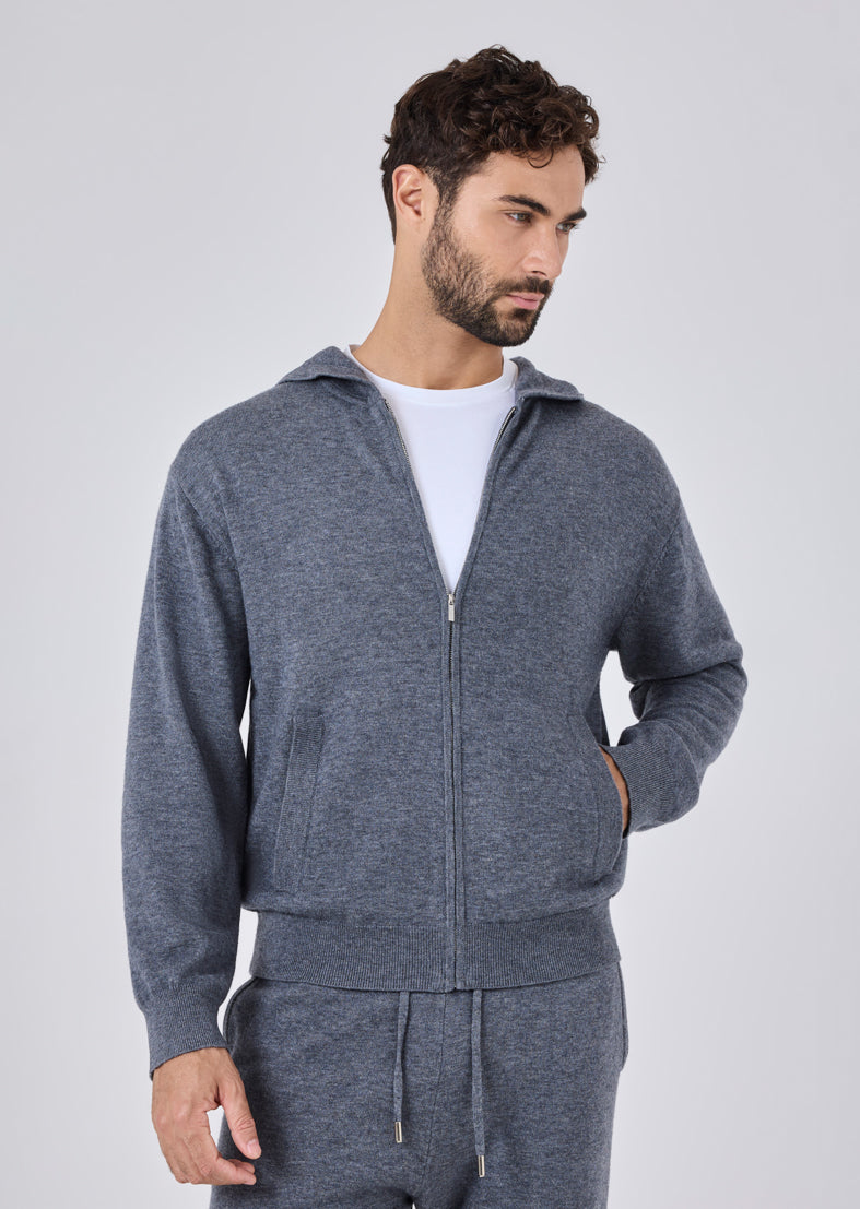Men's Hoodie Grey Marl