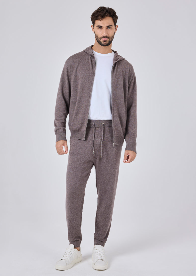 Men's Hoodie Taupe Marl