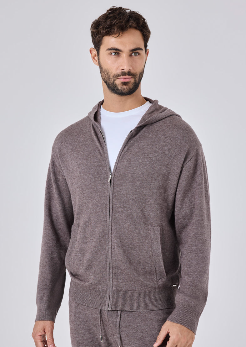 Men's Hoodie Taupe Marl