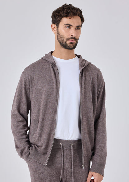 Men's Hoodie Taupe Marl