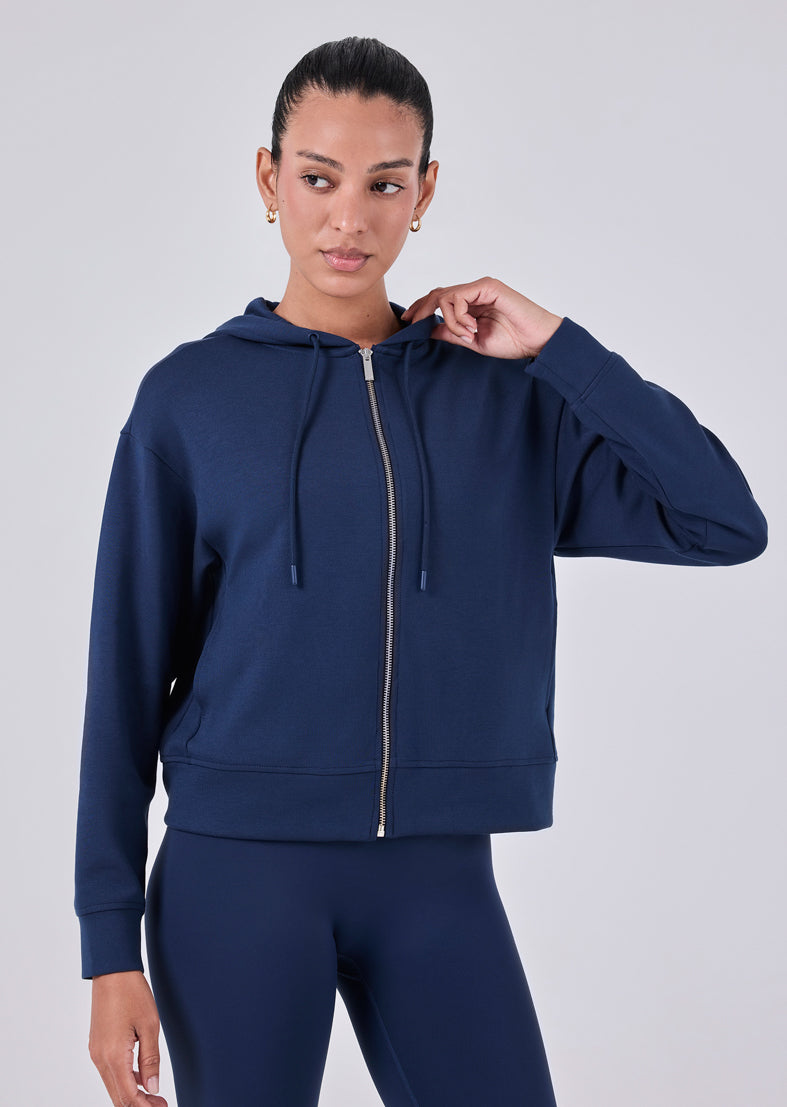 Women's Zip Up Hoodie Dark Navy