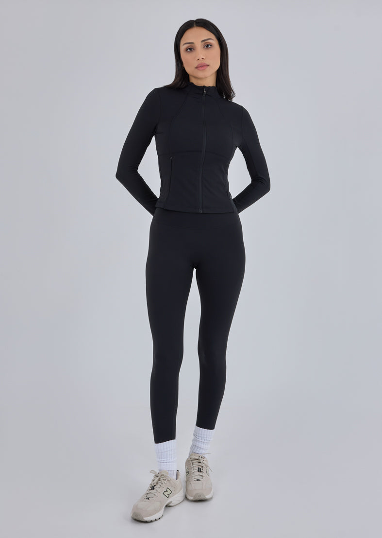 Women's Active Zip Jacket Black