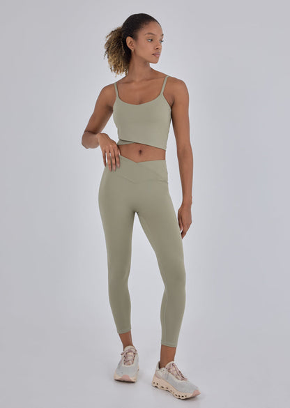 Women's Wrap Waist Legging 7/8 Abby Stone