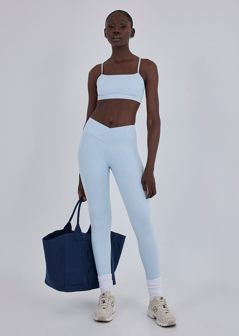 Women's Wrap Waist Legging 7/8 Blue Mist