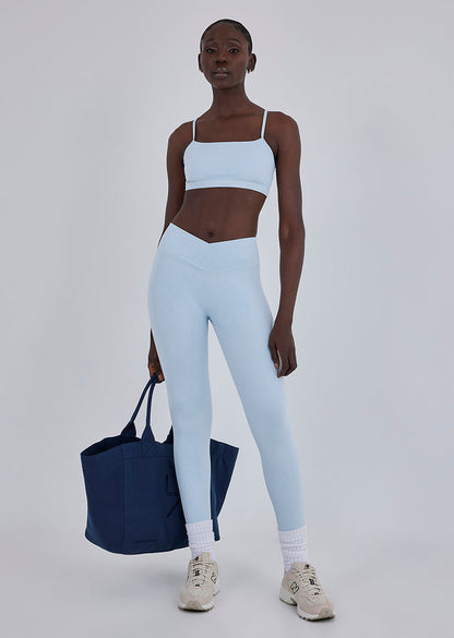 Women's Wrap Waist Legging 7/8 Blue Mist