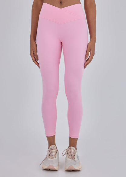 Women's Wrap Waist Legging 7/8 Blush Pink