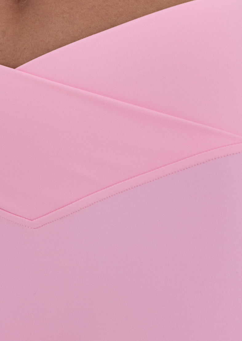 Women's Wrap Waist Legging 7/8 Blush Pink