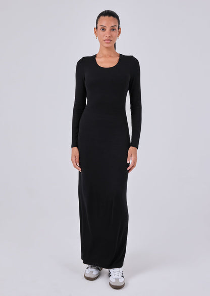 Women's Long Sleeve Dress Black