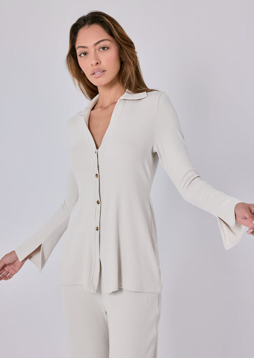 Women's Longline Cardigan Bone