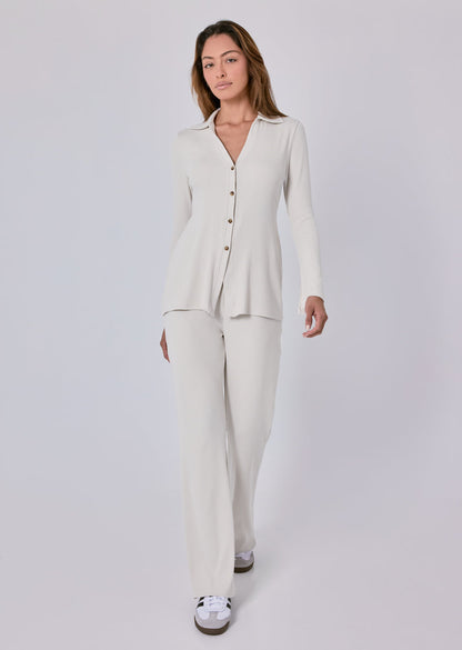 Women's Longline Cardigan Bone