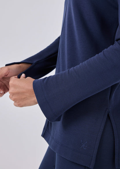 Women's Long Sleeve Top Dark Navy
