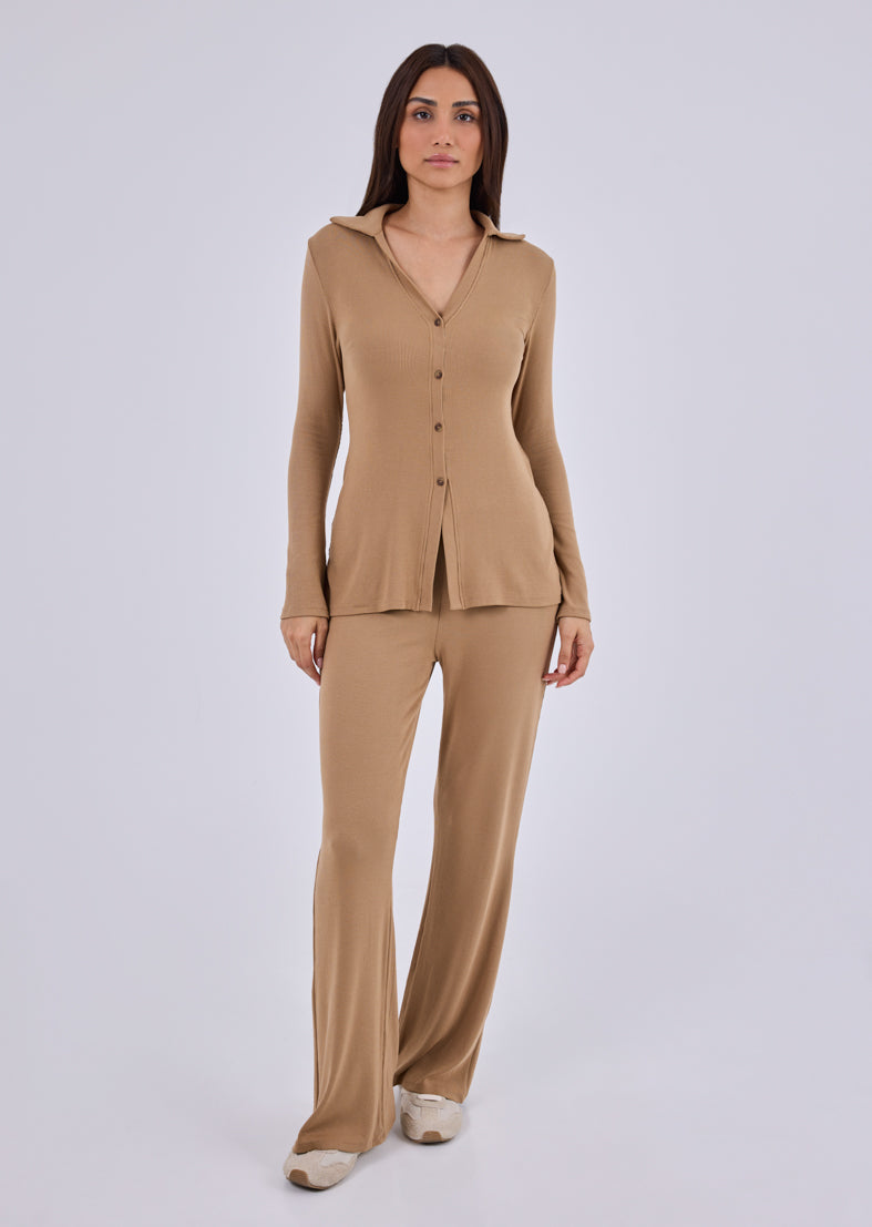 Women's Longline Cardigan Camel