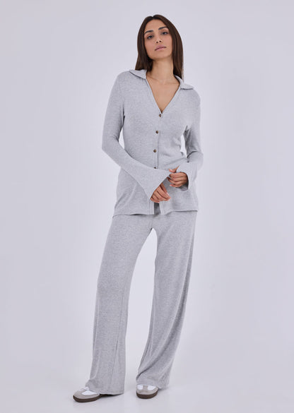 Women's Longline Cardigan Grey Marl