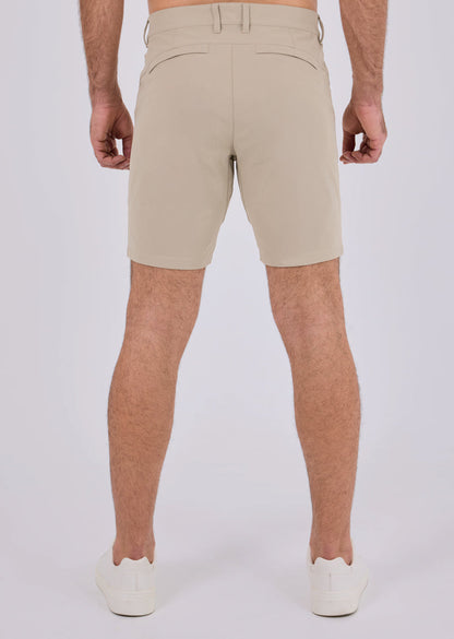 Men Adapt Shorts Classic Fit -8"R Beige