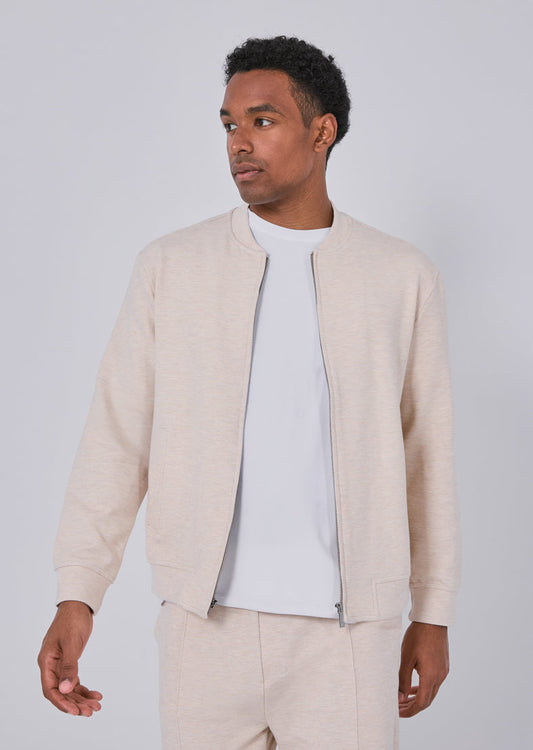 Mens All Around Lounge Bomber Oatmeal Heather