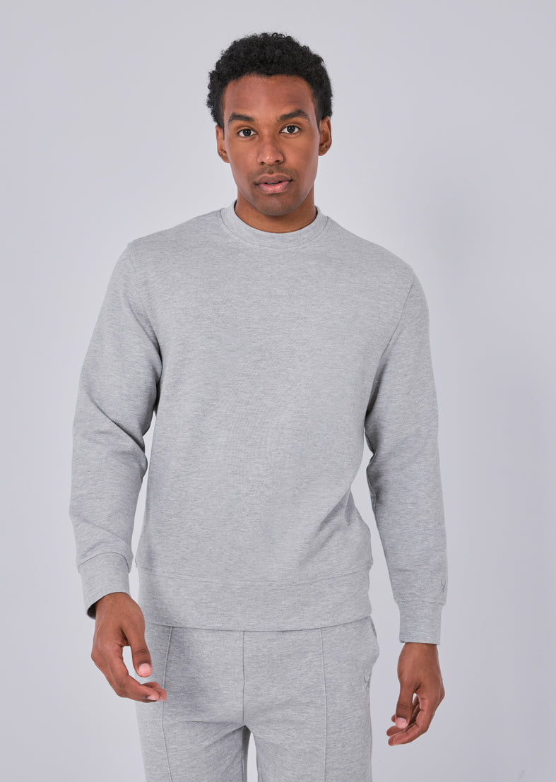 Men's Crew Neck Sweatshirt Grey Marl