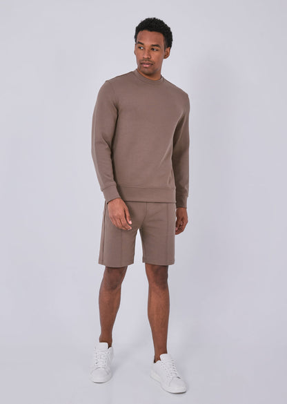 Men's Crew Neck Sweatshirt Walnut