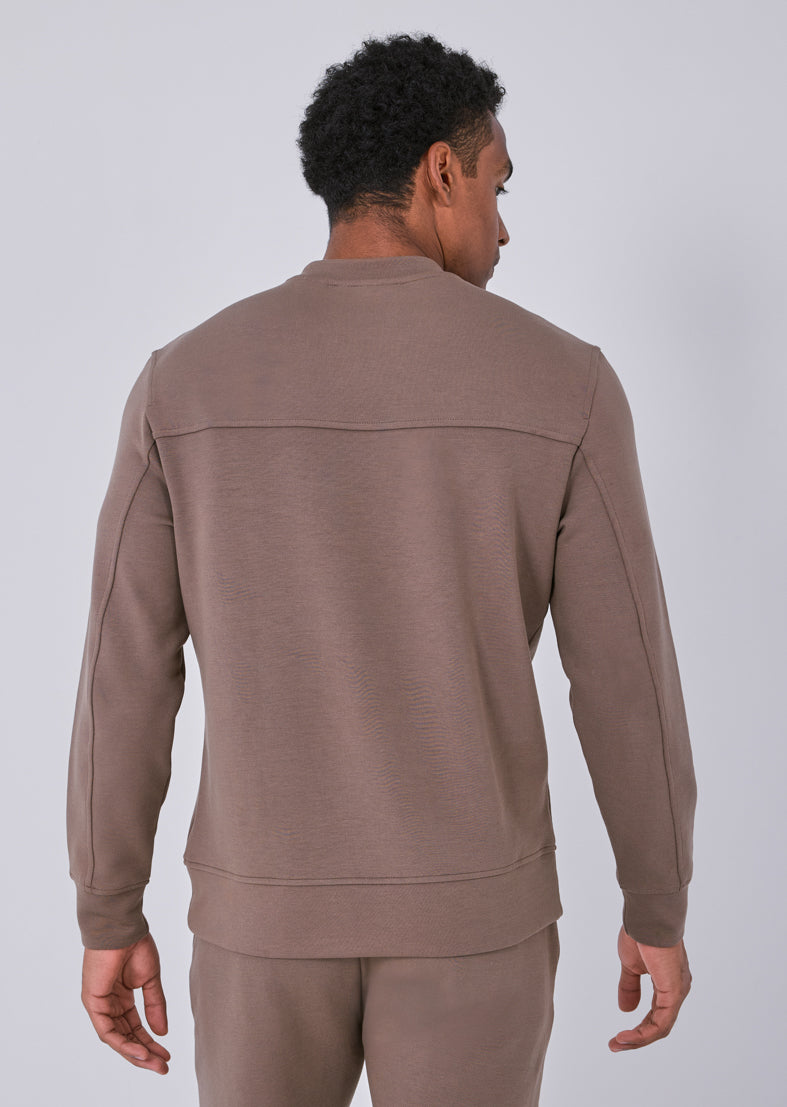 Men's Crew Neck Sweatshirt Walnut