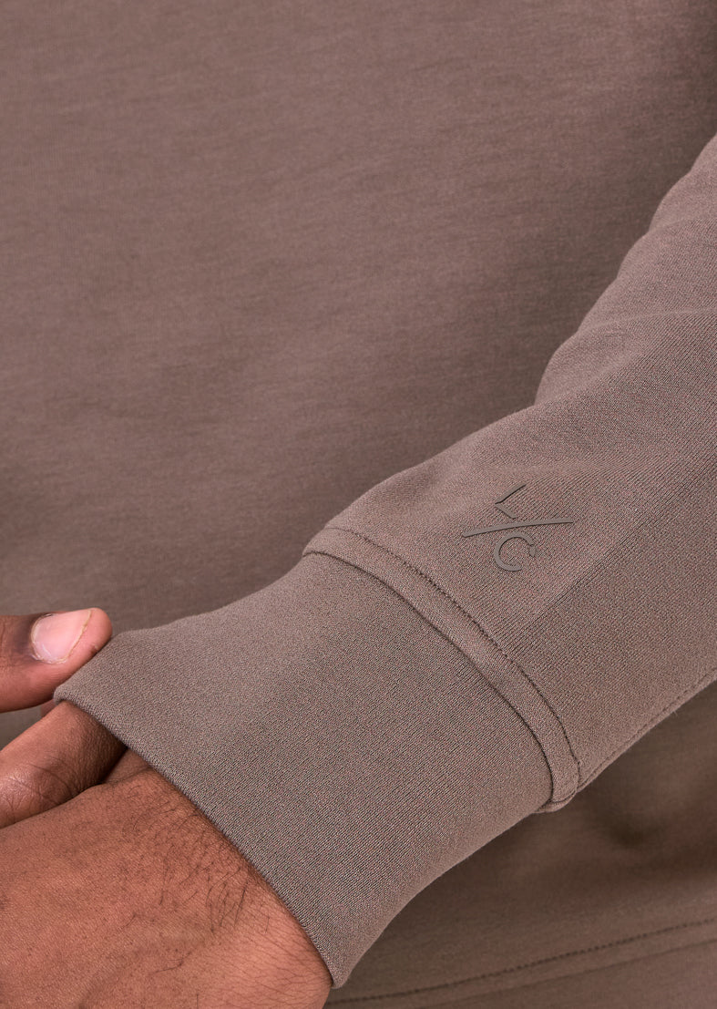 Men's Crew Neck Sweatshirt Walnut