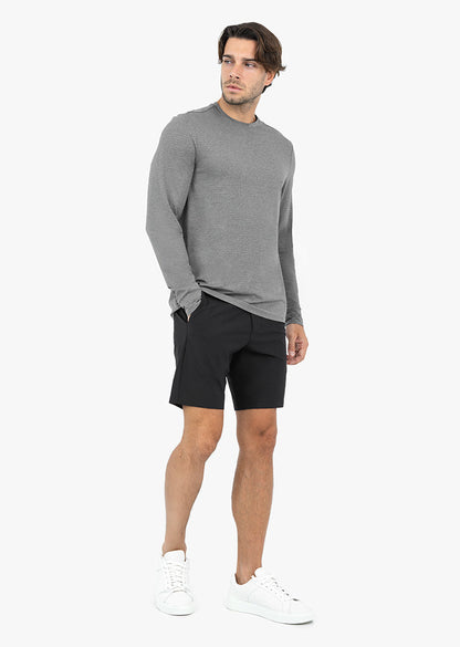 Men's Long-Sleeve Top Grey Marl
