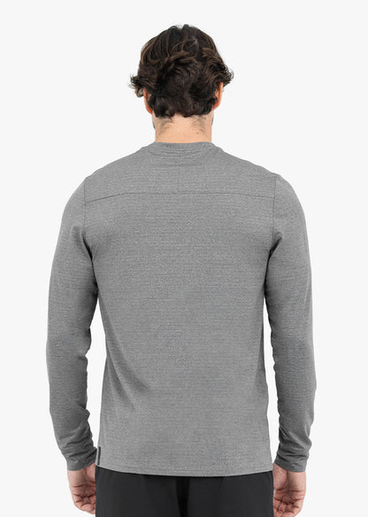 Men's Long-Sleeve Top Grey Marl