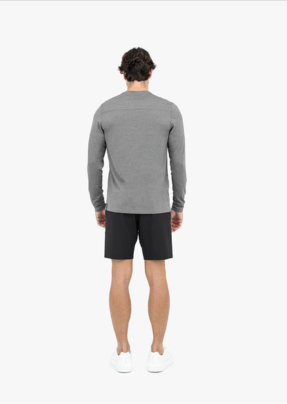 Men's Long-Sleeve Top Grey Marl