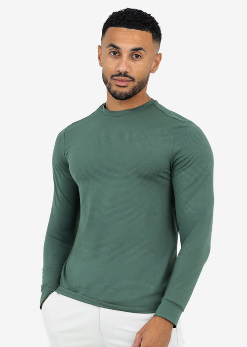 Men's Long-Sleeve Top Khaki Green