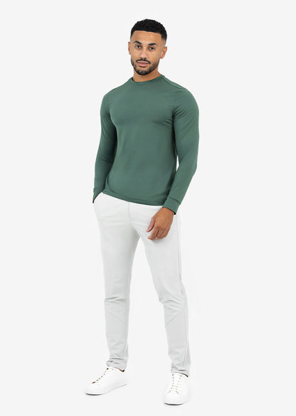 Men's Long-Sleeve Top Khaki Green