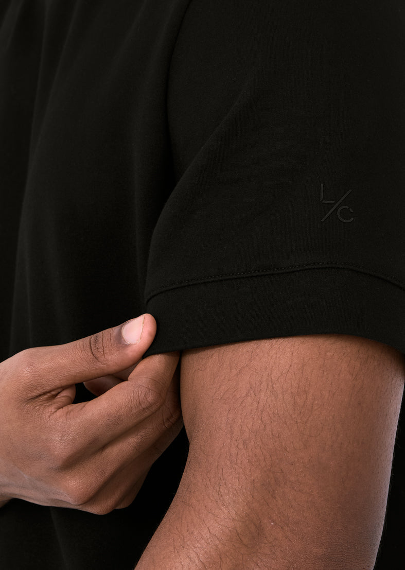 Mens Interlock Relaxed Tee Black