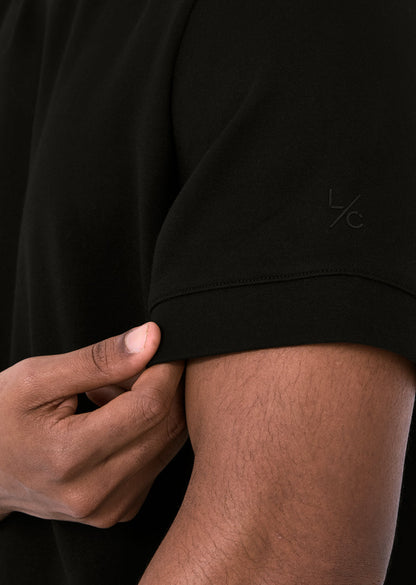 Mens Interlock Relaxed Tee Black
