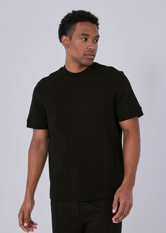 Mens Interlock Relaxed Tee Black