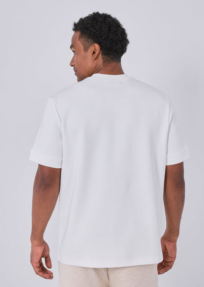 Mens Interlock Relaxed Tee Ivory