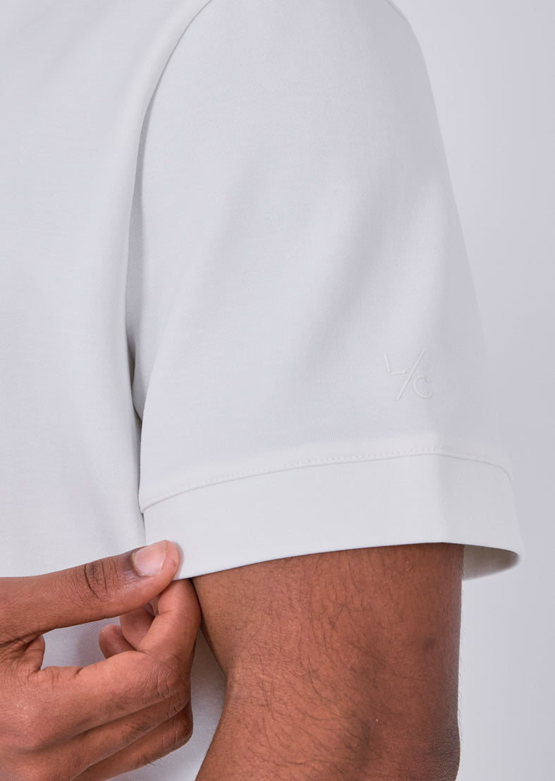 Mens Interlock Relaxed Tee Ivory