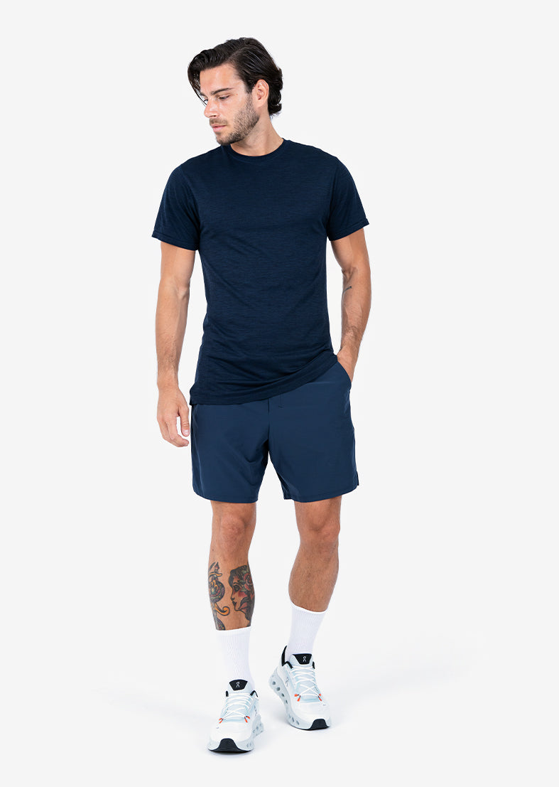 Men's Tee Navy Melange