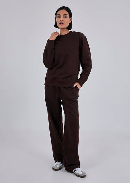 Oversized Sweater Unisex Dark Cocoa