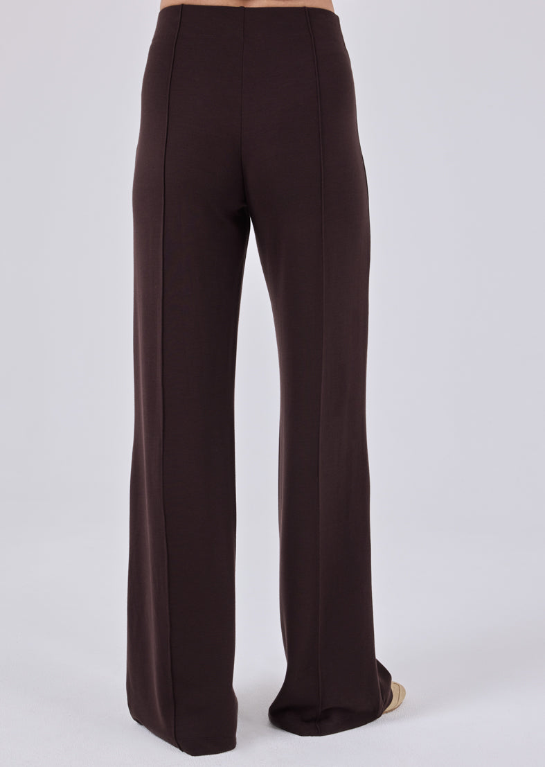 Women's Wide Leg Pants Dark Cocoa