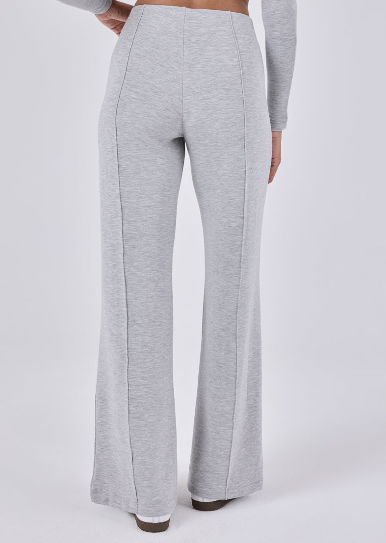 Women's Wide Leg Pants Grey Marl