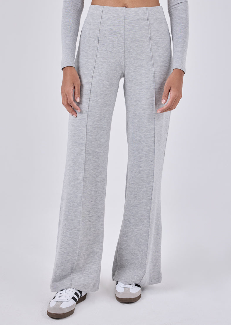 Women's Wide Leg Pants Grey Marl
