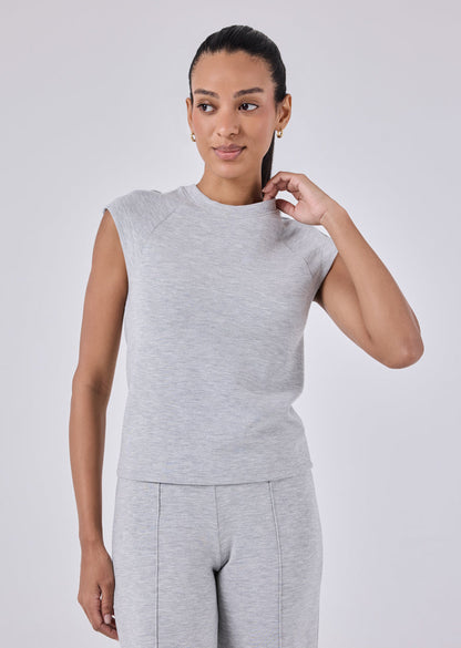 Women's Raglan Tee Grey Marl