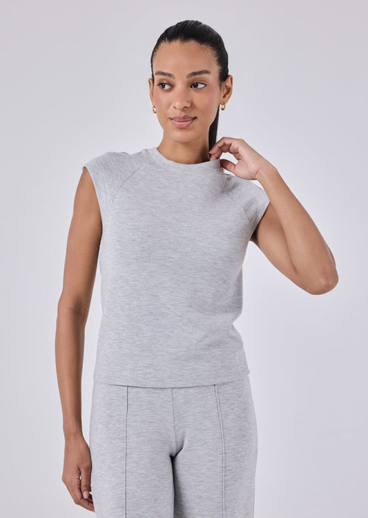 Women's Raglan Tee Grey Marl