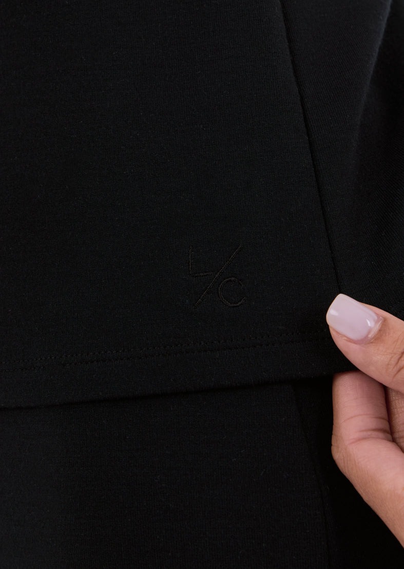 Women's Raglan Tee Black