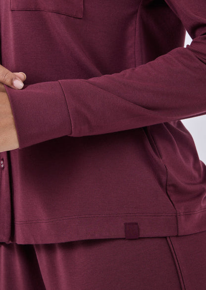 Women's Shirt Dark Burgundy