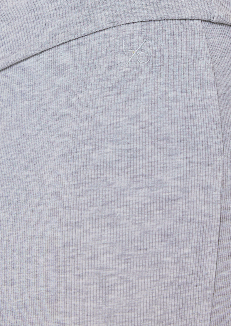 Women's Fold Waist Skirt Grey Marl