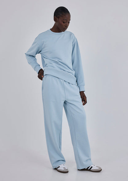 Oversized Unisex Sweat Pants Blue Mist
