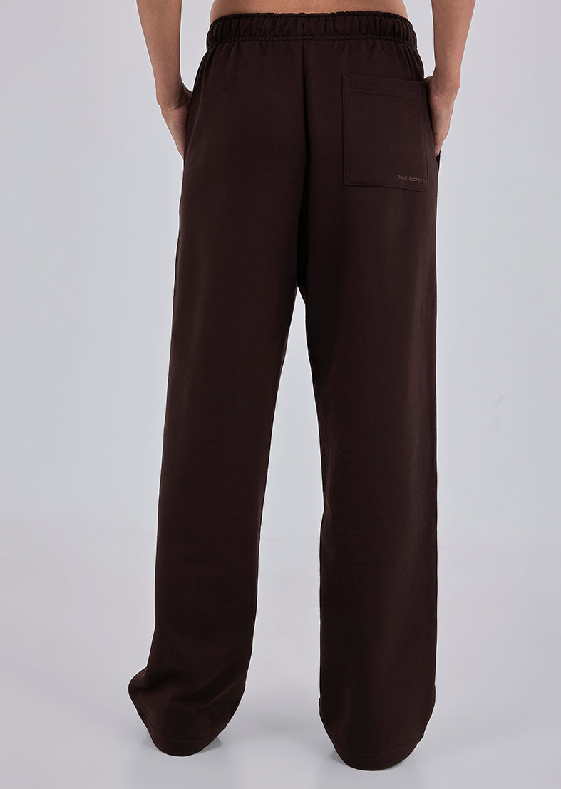 Oversized Unisex Sweat Pants Dark Cocoa