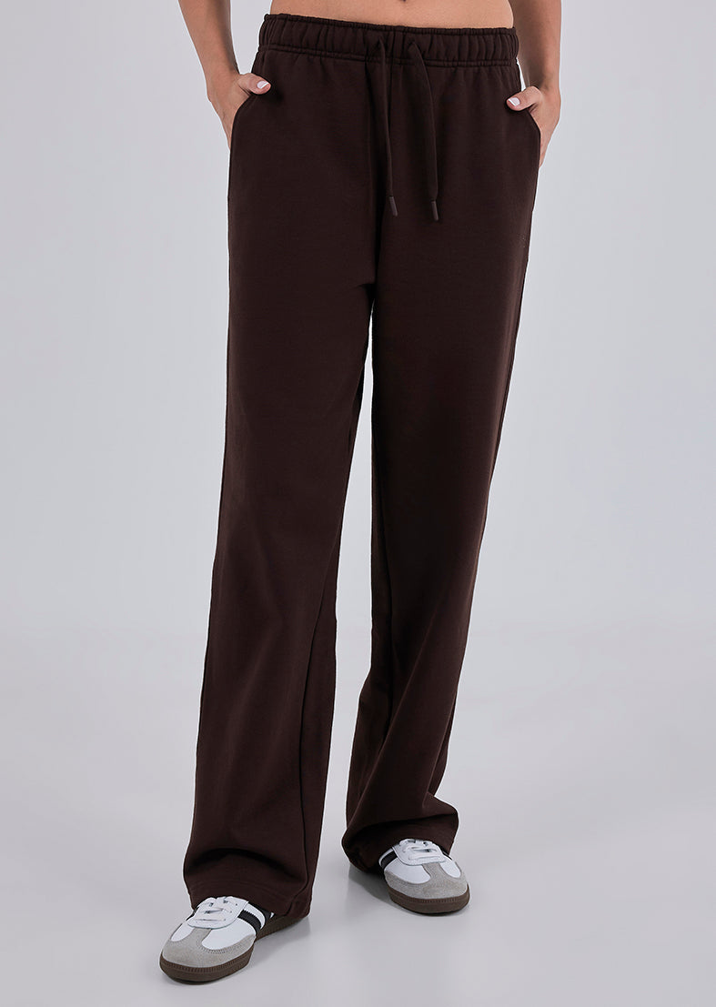 Oversized Unisex Sweat Pants Dark Cocoa